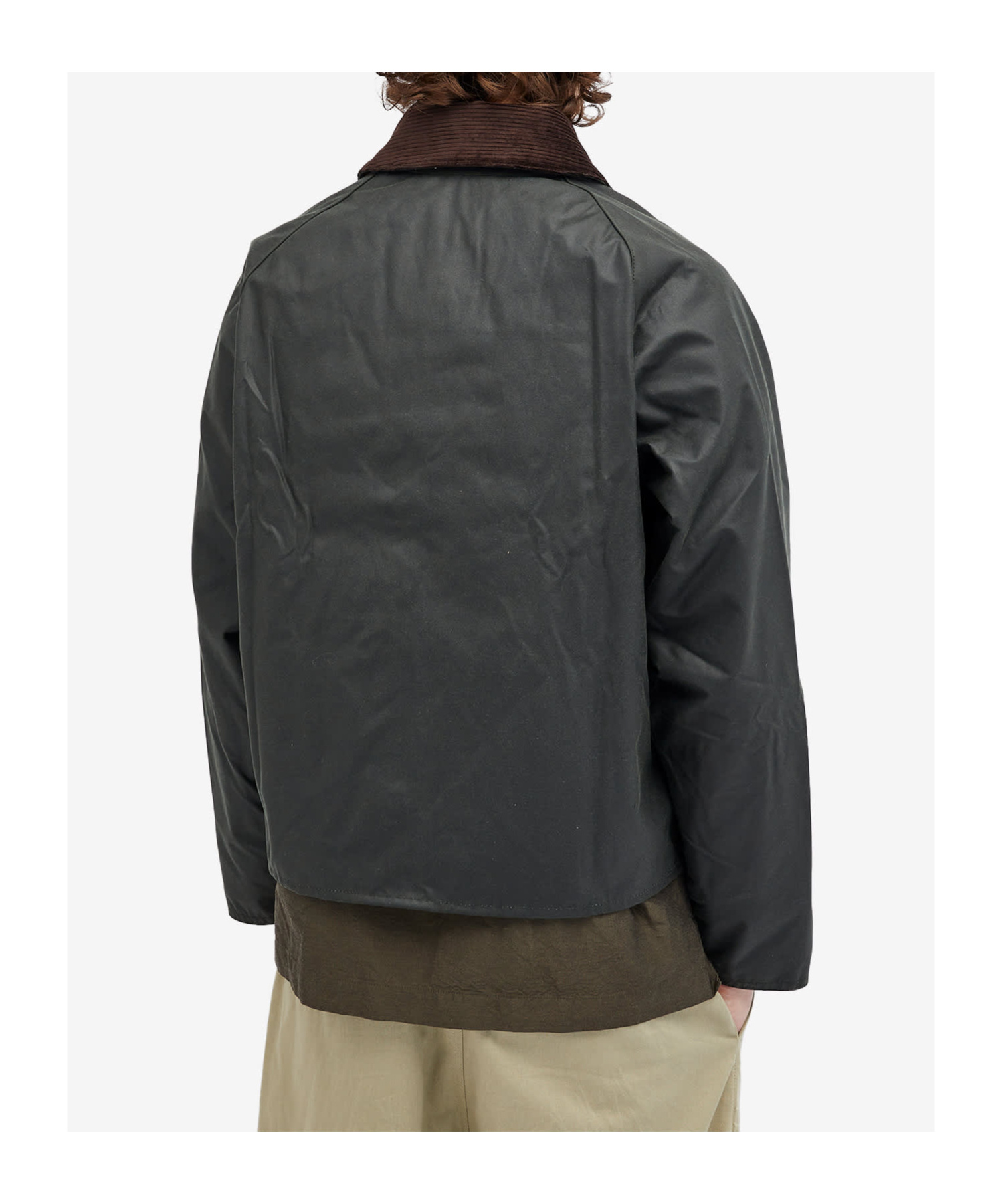 Barbour Spey Waxed Cotton Jacket In Black