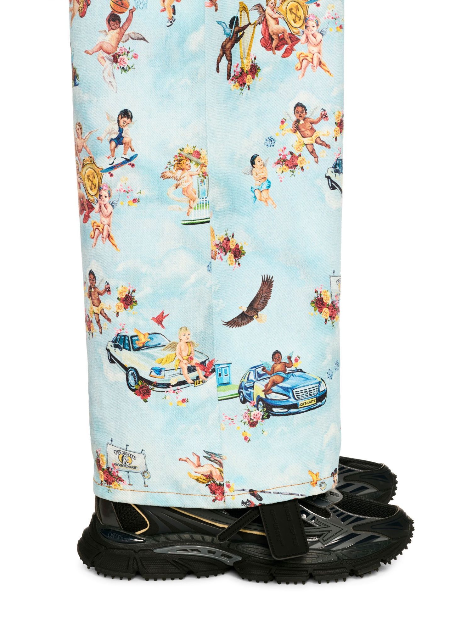 Off-white Be Right Back Panel Sneakers Pull Tab In Black