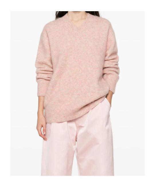Bellerose Long-sleeved Sweater In Pink