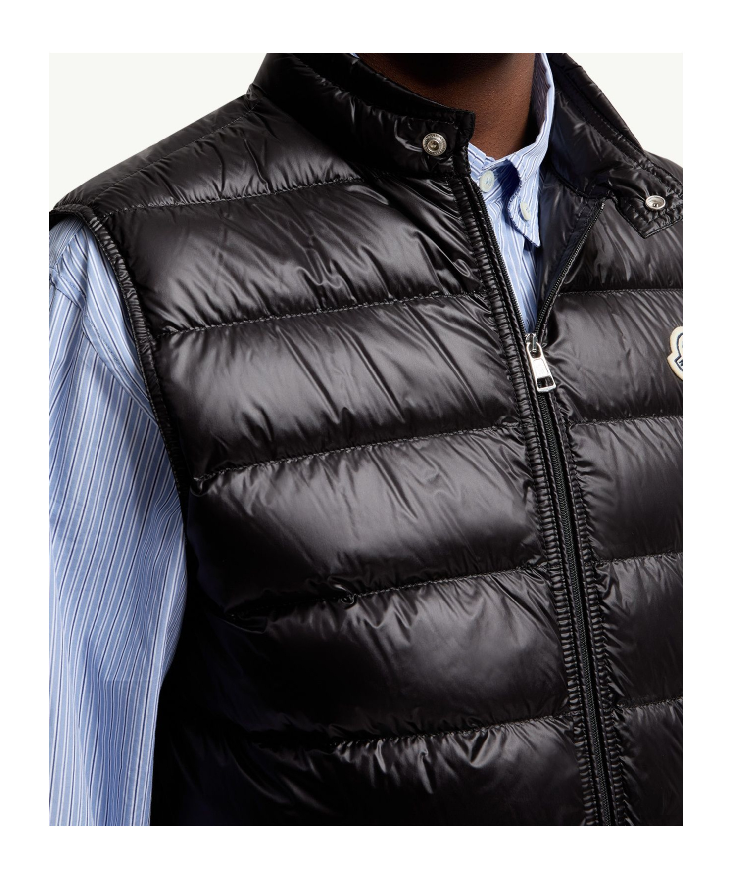 Moncler Gui Packable Down Gilet In Blue