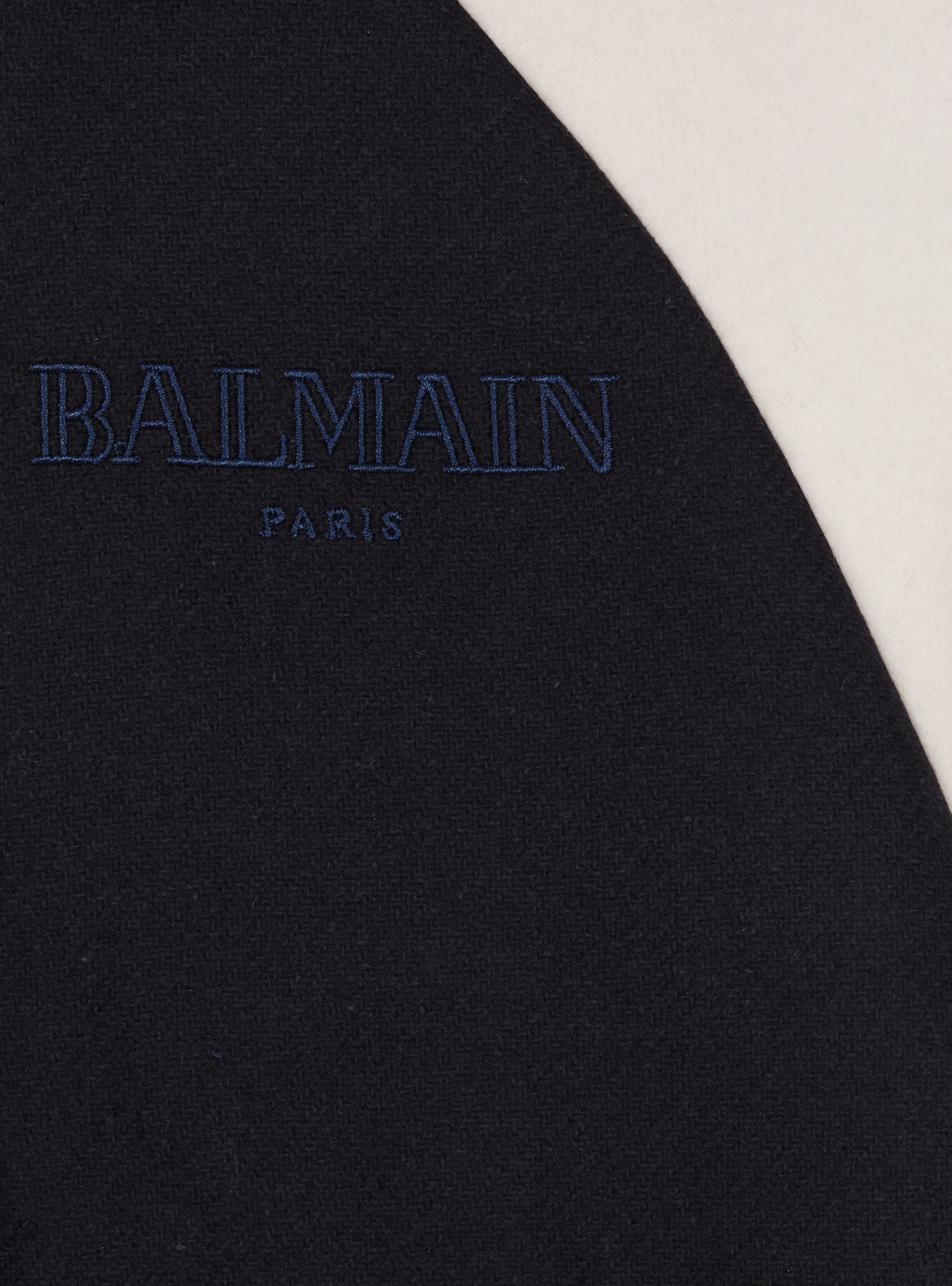 Balmain Two-tone Hooded Jacket In Black