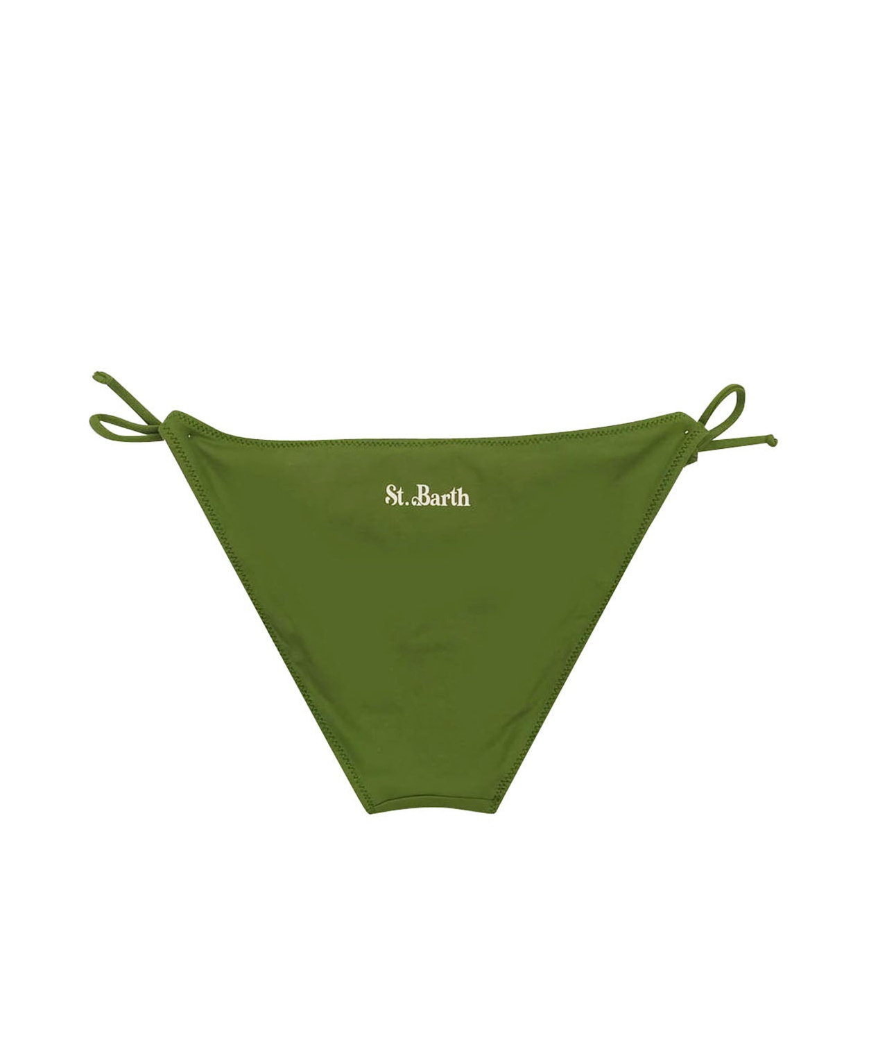Mc2 Saint Barth Logo Lettering Bikini Set In Green