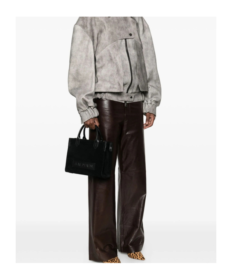 Balmain B-army Embossed-panel Tote Bag In Black