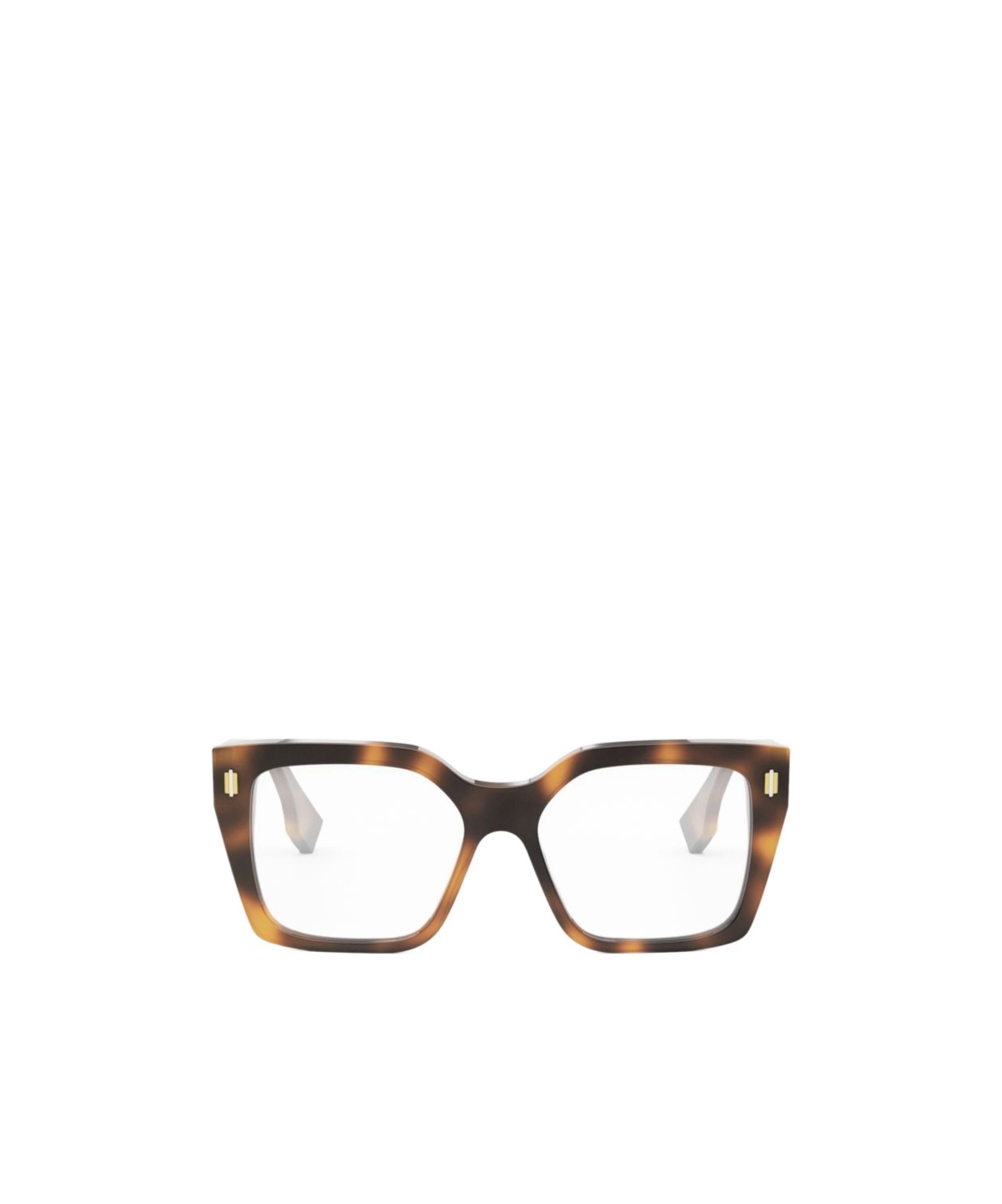 Fendi Eyewear Square Frame Glasses In Brown