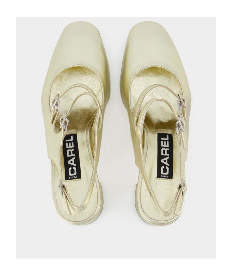 CAREL PARIS THICK HEELED SANDALS