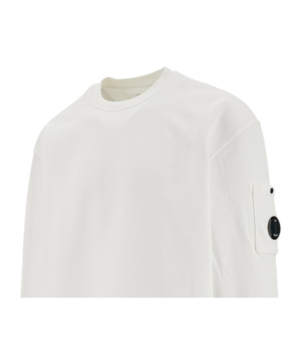 C.p. Company Round-neck Sweater In White