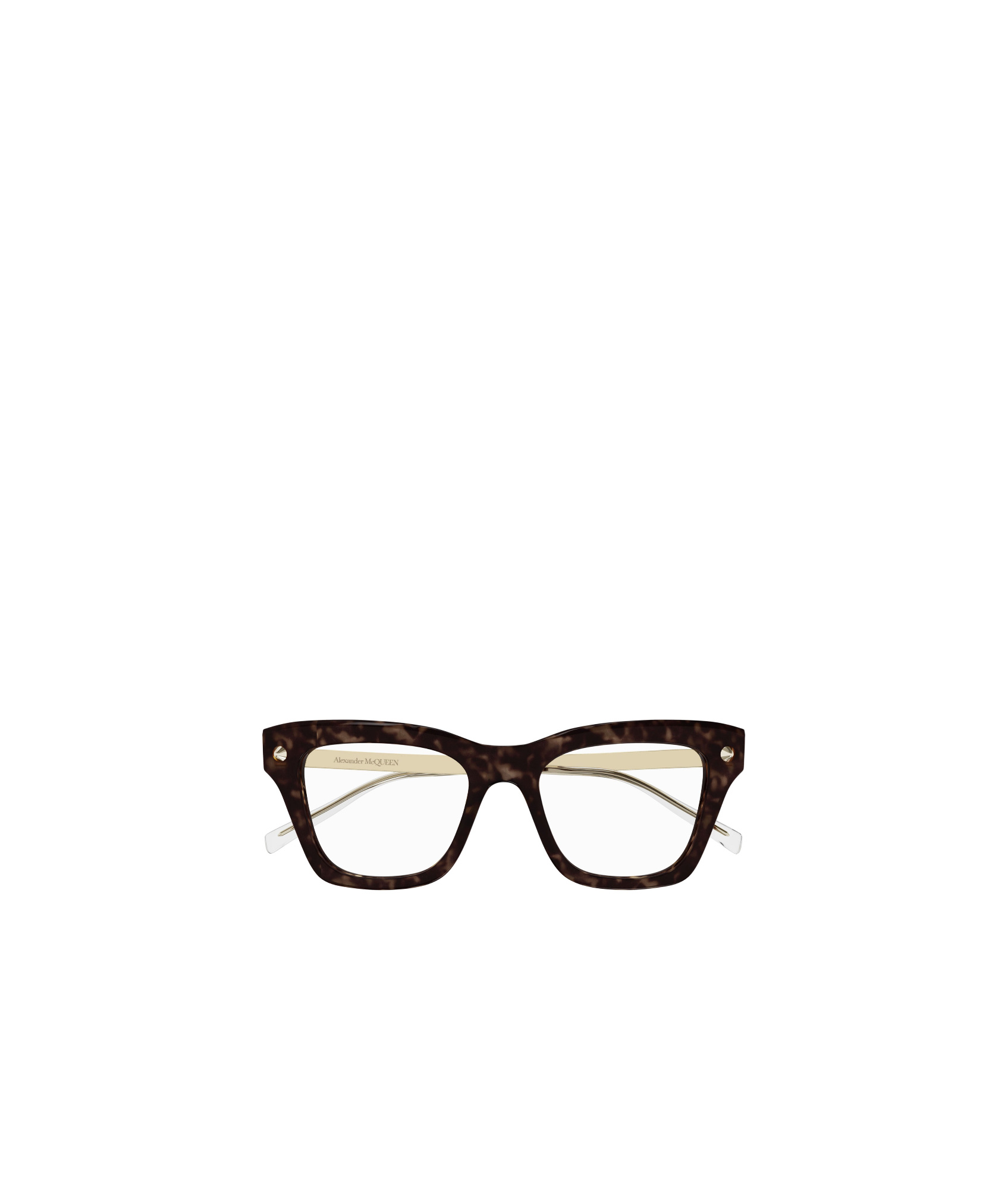 Alexander Mcqueen Geometrically Framed Flat Mirror In Havana