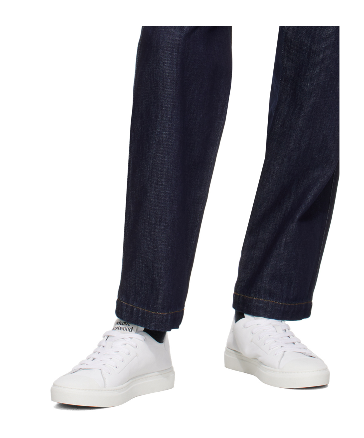 Vivienne Westwood White Low Top Soft Punch Sneakers In White