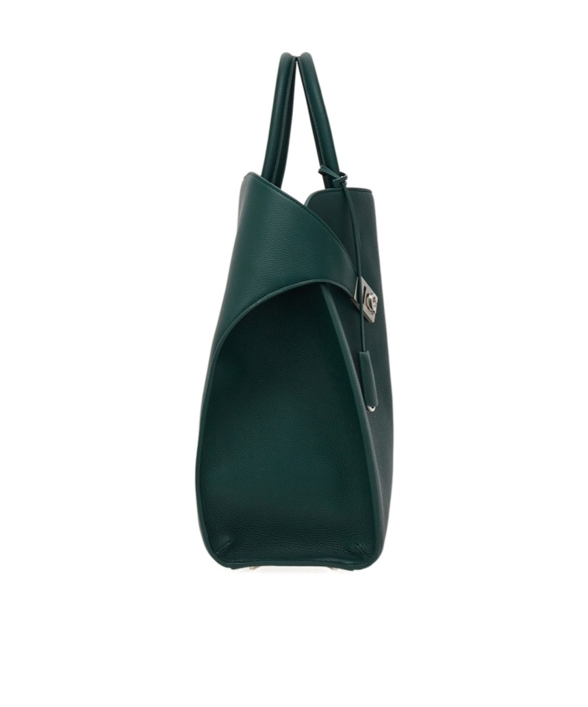 Ferragamo Hug Tote Bag In Green