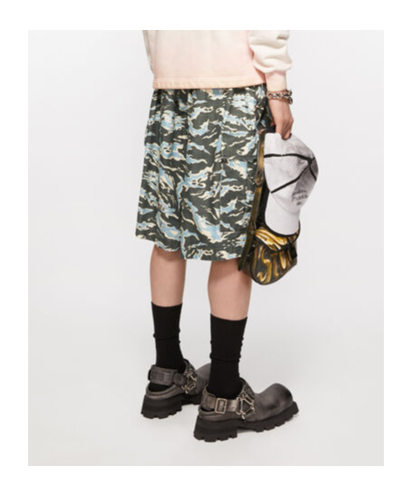 Acne Studios Printed Shorts In Black