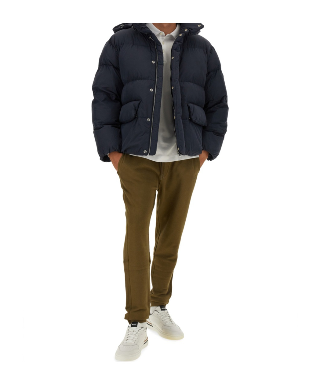 Hugo Boss Boss Jacket With Zip In Black