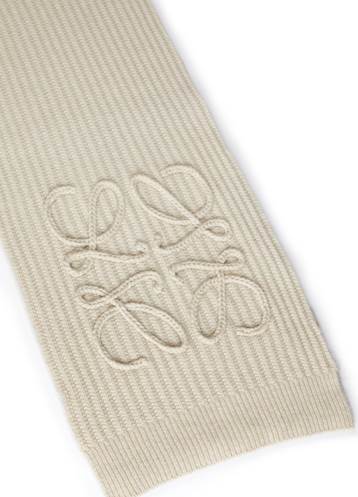 Loewe Rectangular Scarf In Nude