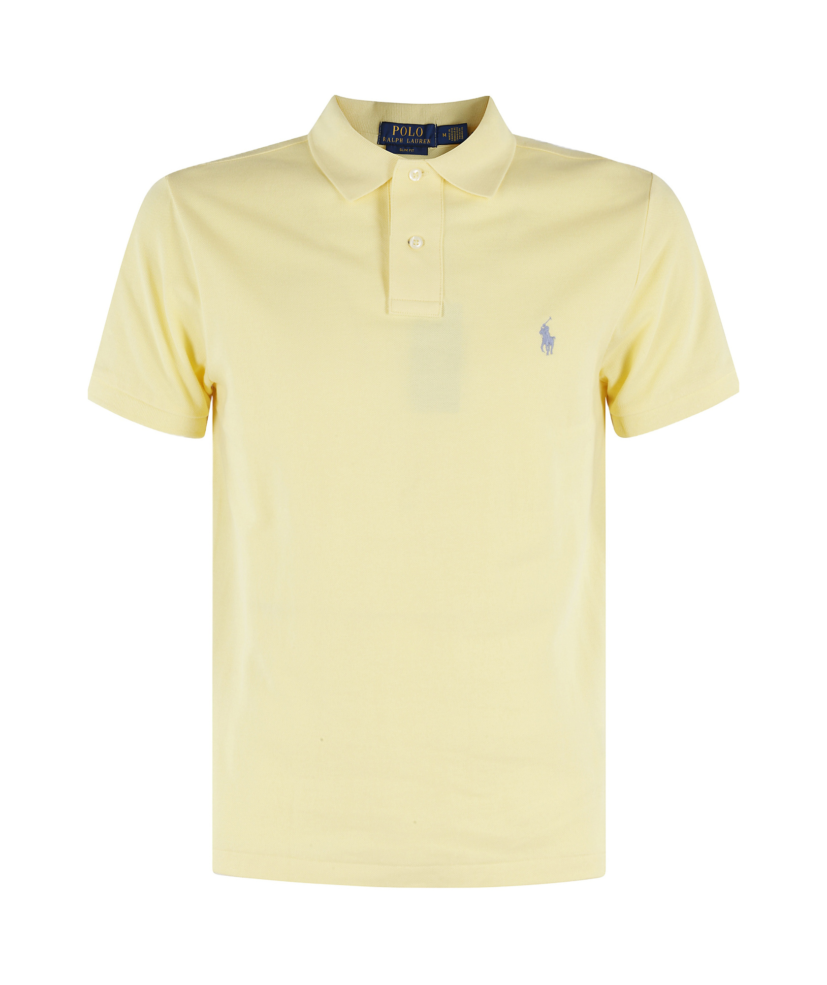 Polo Ralph Lauren Yellow Cotton Piquet Polo Shirt With Logo  In Nude