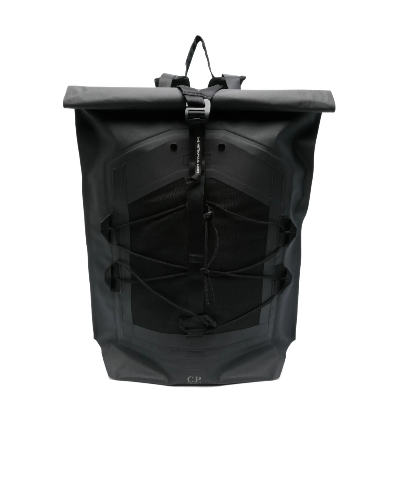 Shop C.p. Company Roll-top Backpack In Black