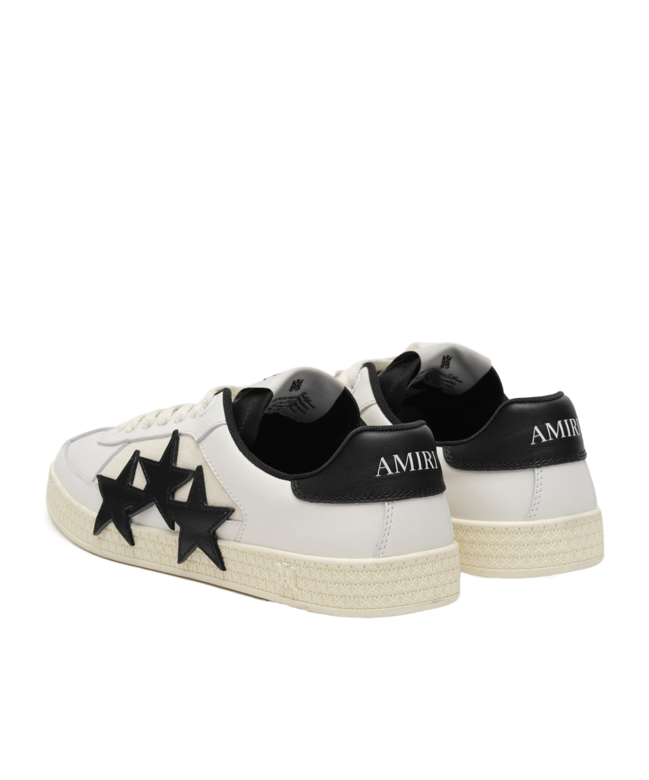 Amiri Pacific Low Top Sneaker With Star Patches In Nude
