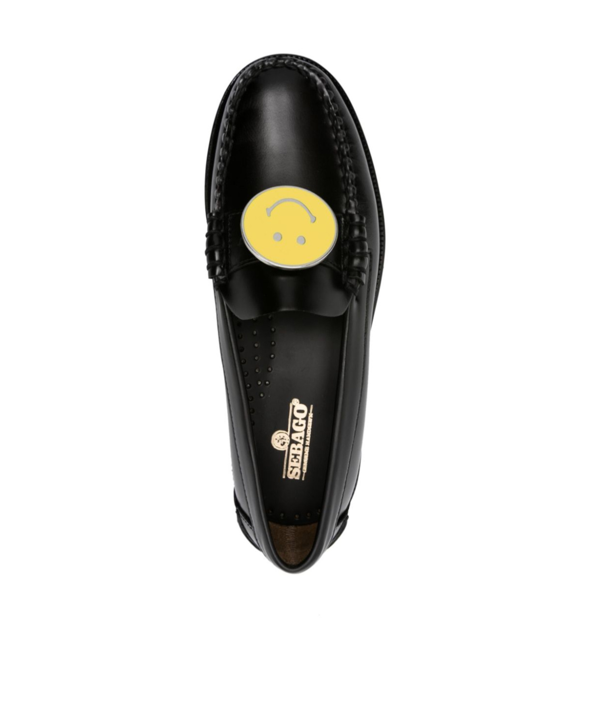 SEBAGO SMILEY FACE LEATHER LOAFERS 