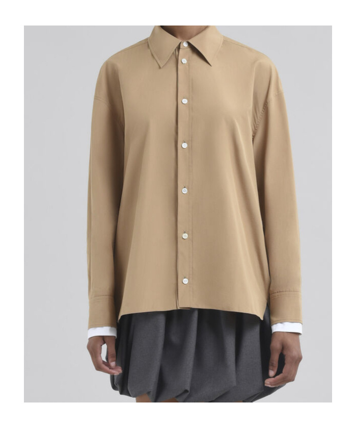 Marni Cotton Shirt In Nude