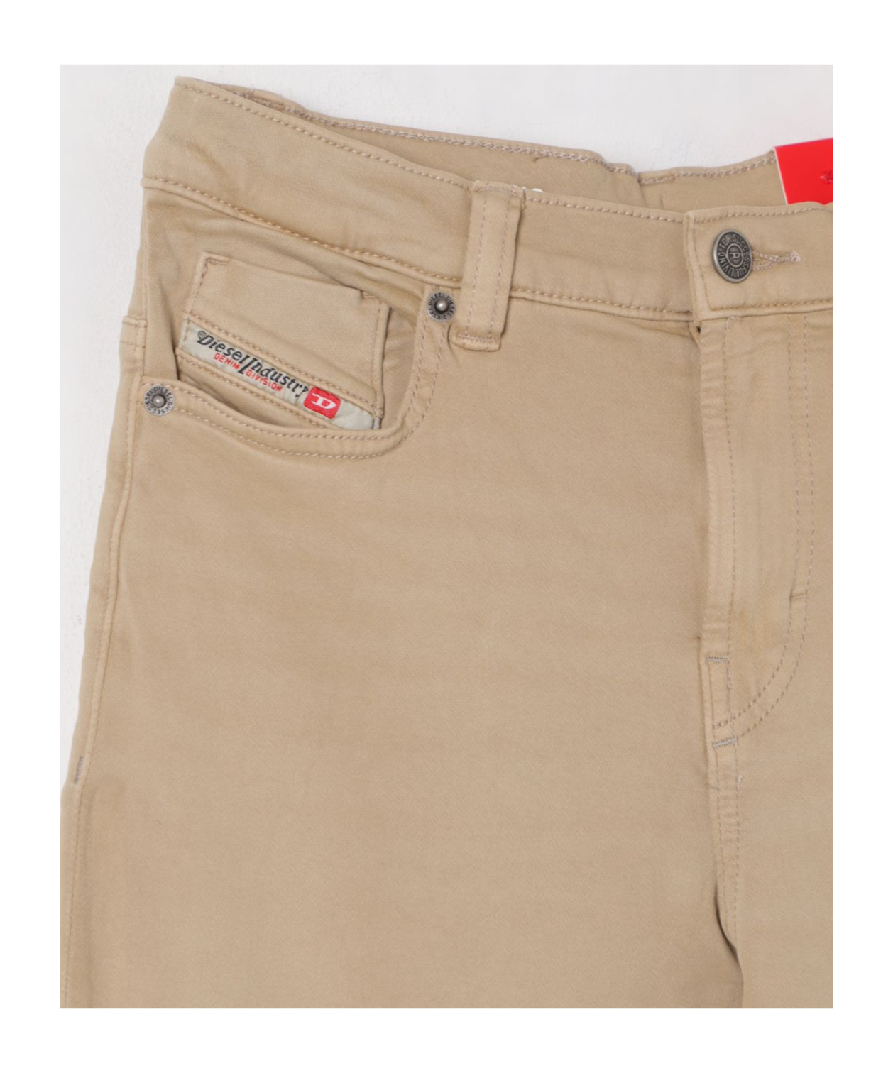 Diesel Belt Loops Slacks In Nude