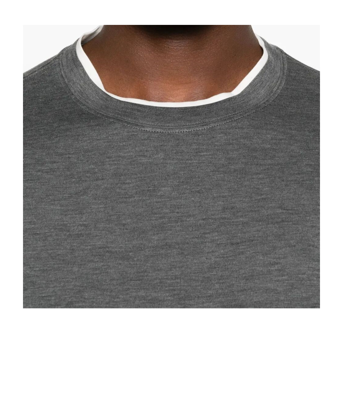 Brunello Cucinelli Crew-neck T-shirt With Faux-layering