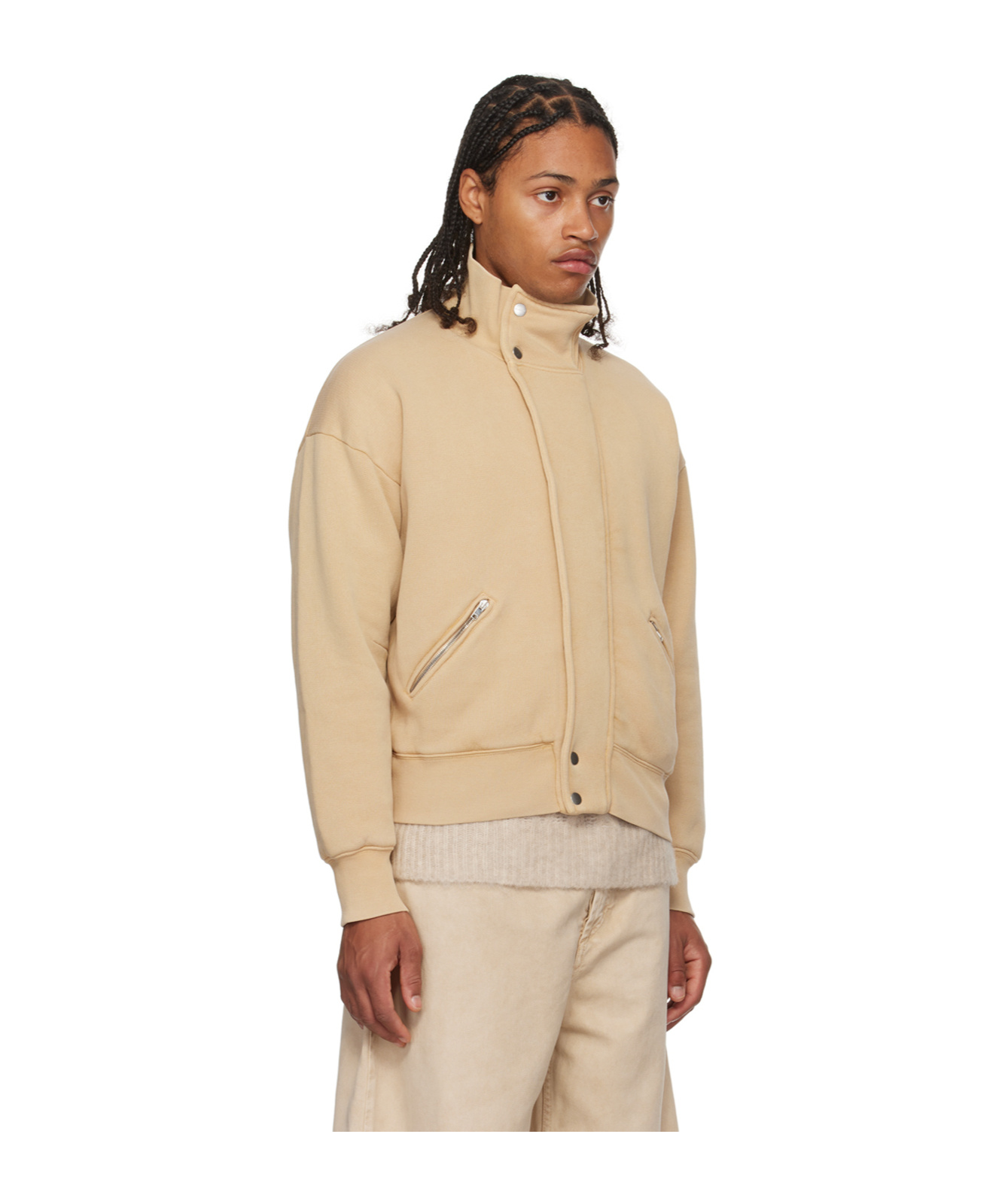 Isabel Marant Watson Shoulder Drop Casual Jacket In Nude