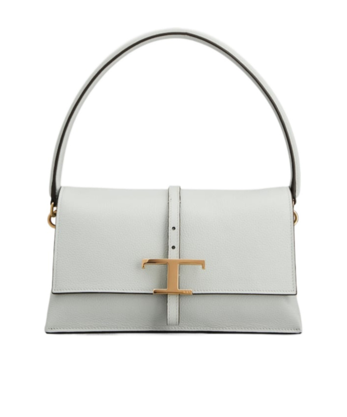 Tod's Mini T Timeless Flap Shoulder Bag In White