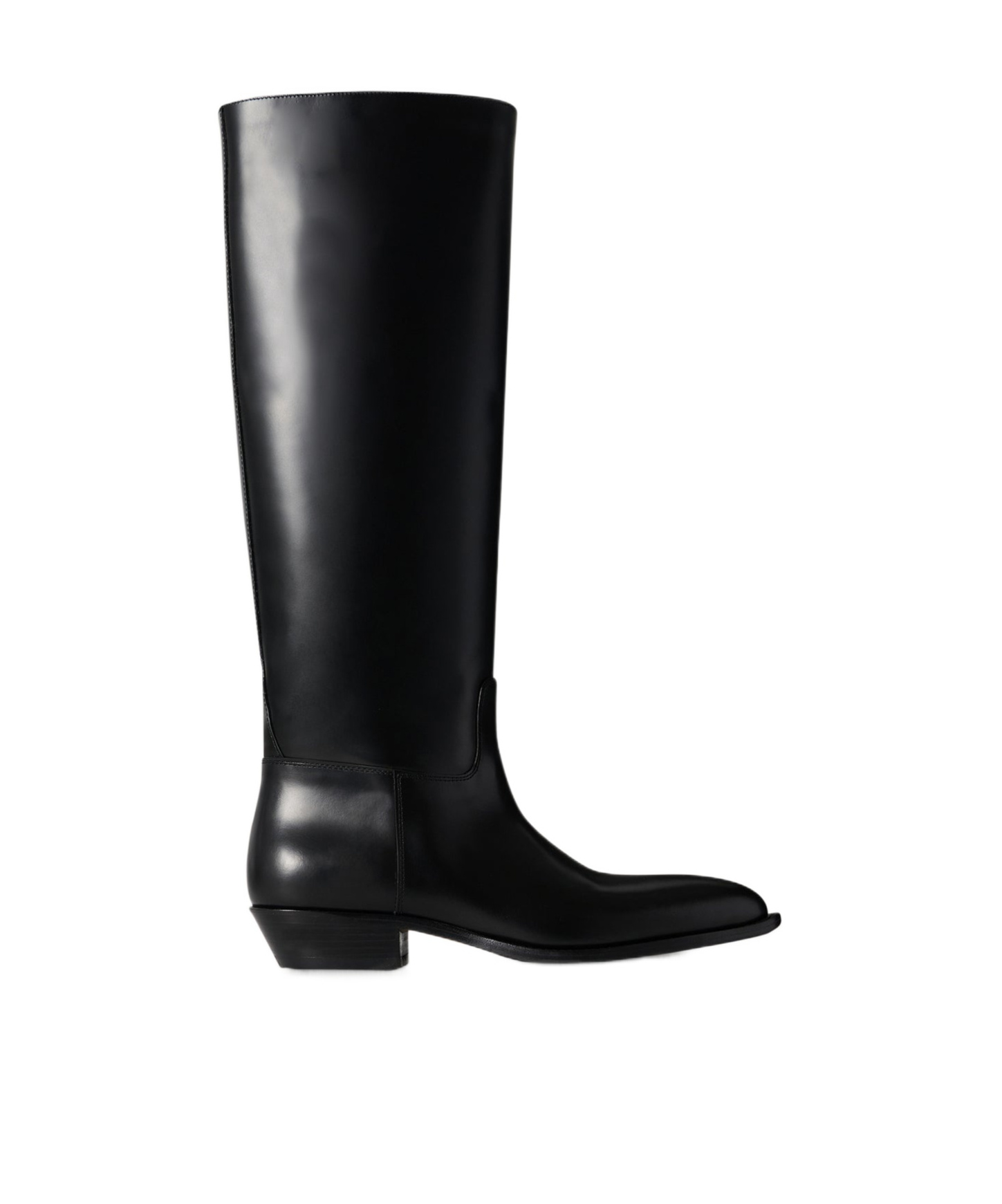 The Row Western Leather Knee-high Boots