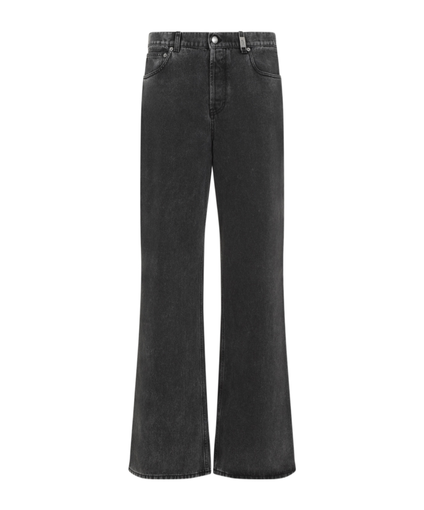 Alexander Mcqueen Low-rise Baggy Jeans In Black