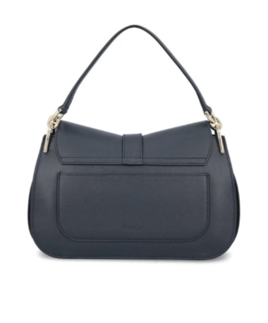 Furla Flow Medium Top Handle Bag In Black