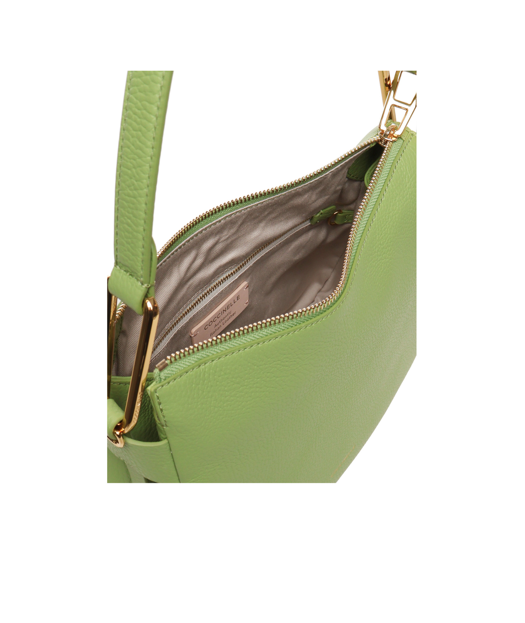 Shop Coccinelle Small Magie Soft Shoulder Bag In Green