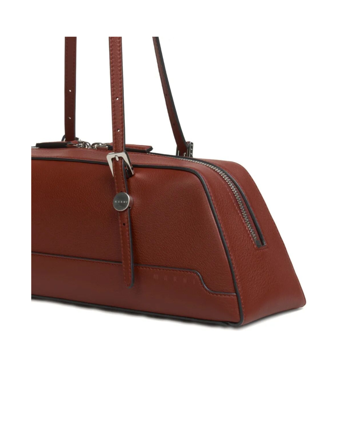 Marni Structured Duffle Bag Long Handles In Brown