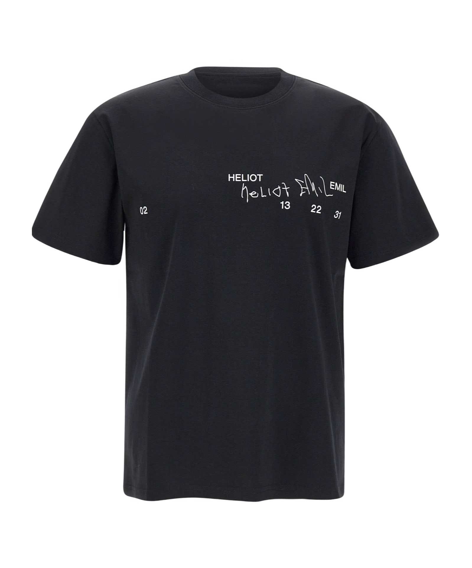 Heliot Emil Cotton T-shirt In Black