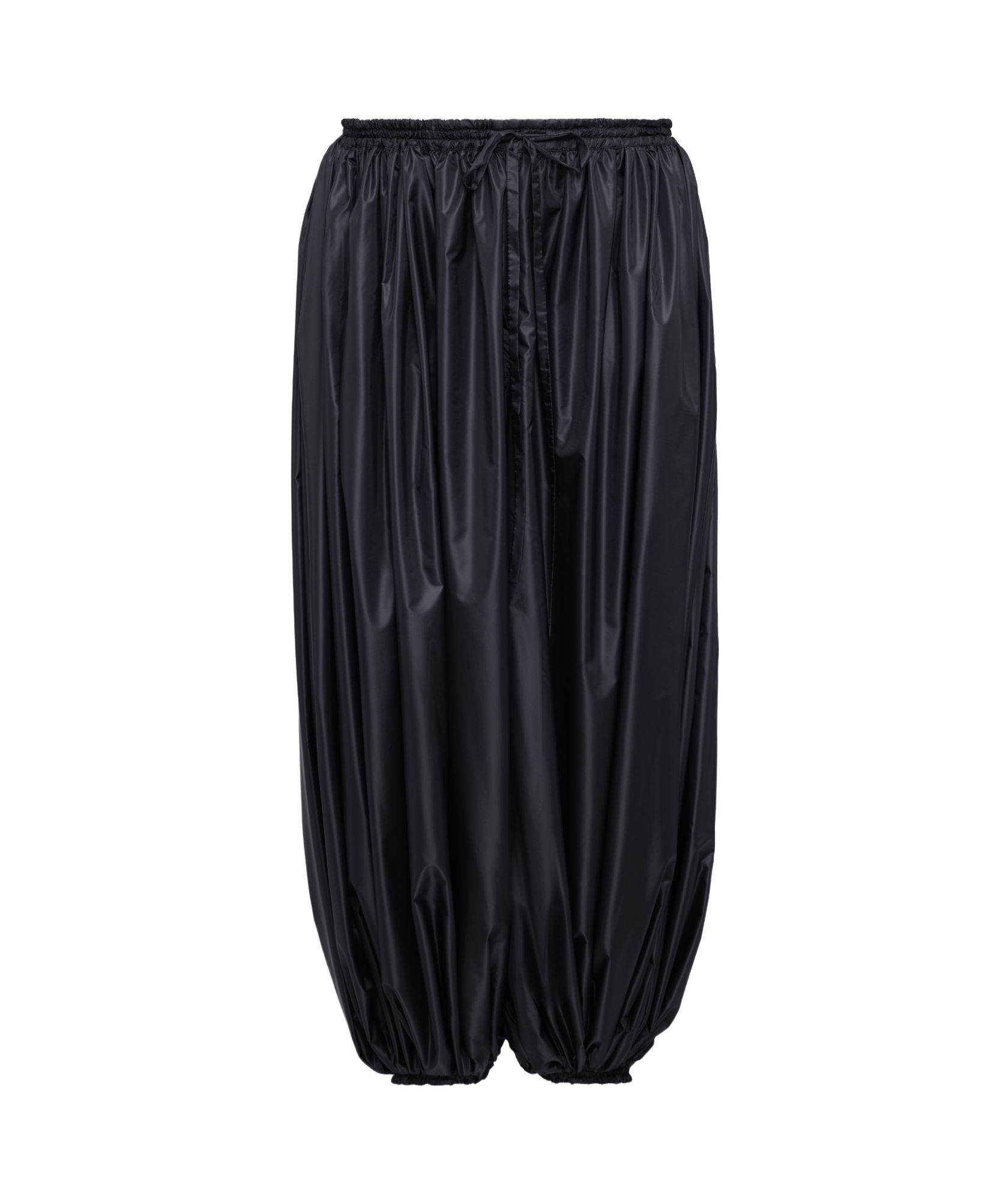 ALAÏA ALAÏA BALLON-PLEATED CROPPED PANTS