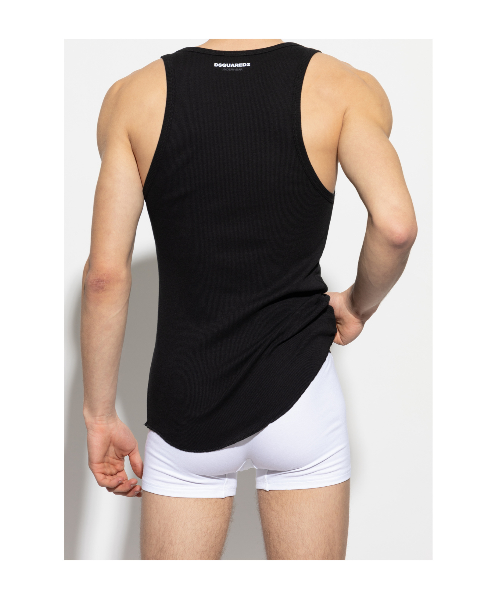 Shop Dsquared2 Sleeveless T-shirt Two-piece In Black