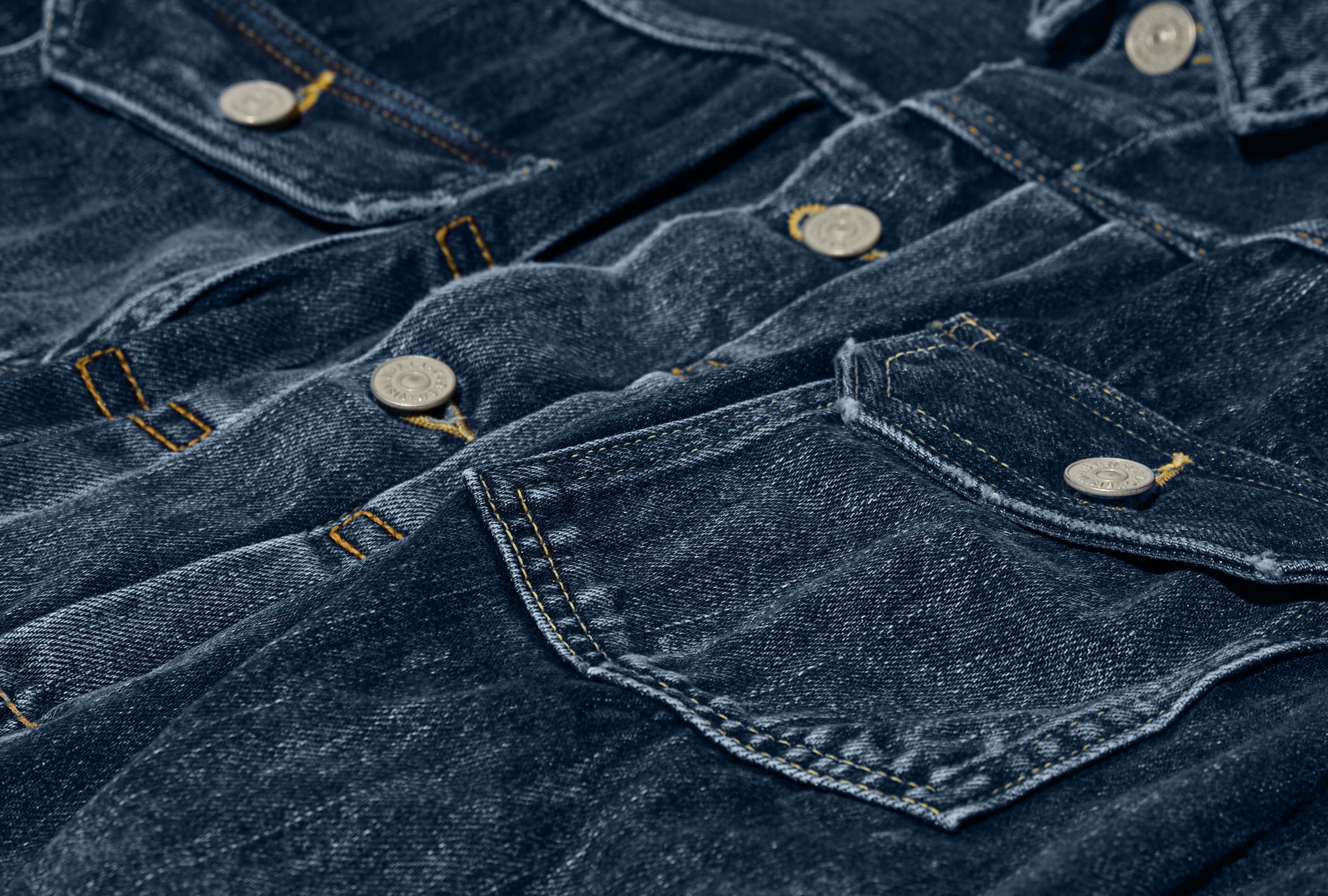 Visvim Long-sleeved Denim Jacket In Blue
