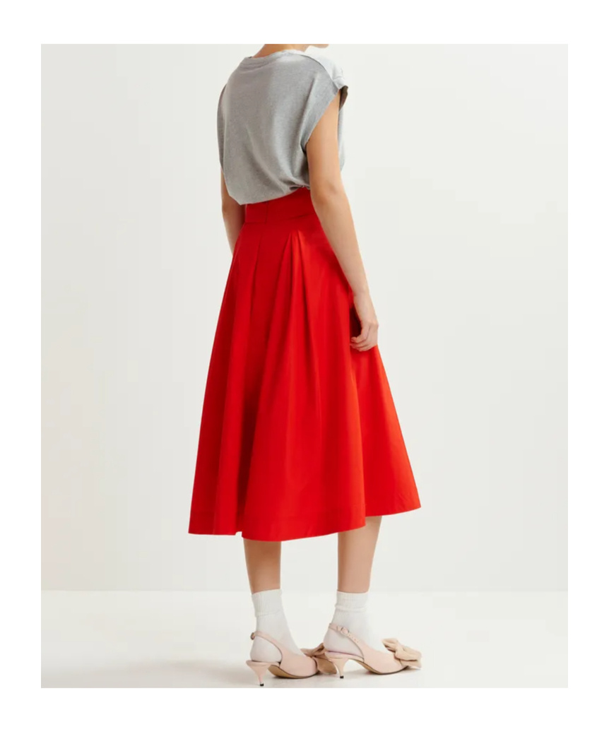Essentiel Antwerp Cotton T-shirt With Embroidery In Gray