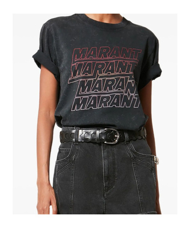 Isabel Marant Étoile Zoeline Printed Cotton Jersey T-shirt In Animal Print