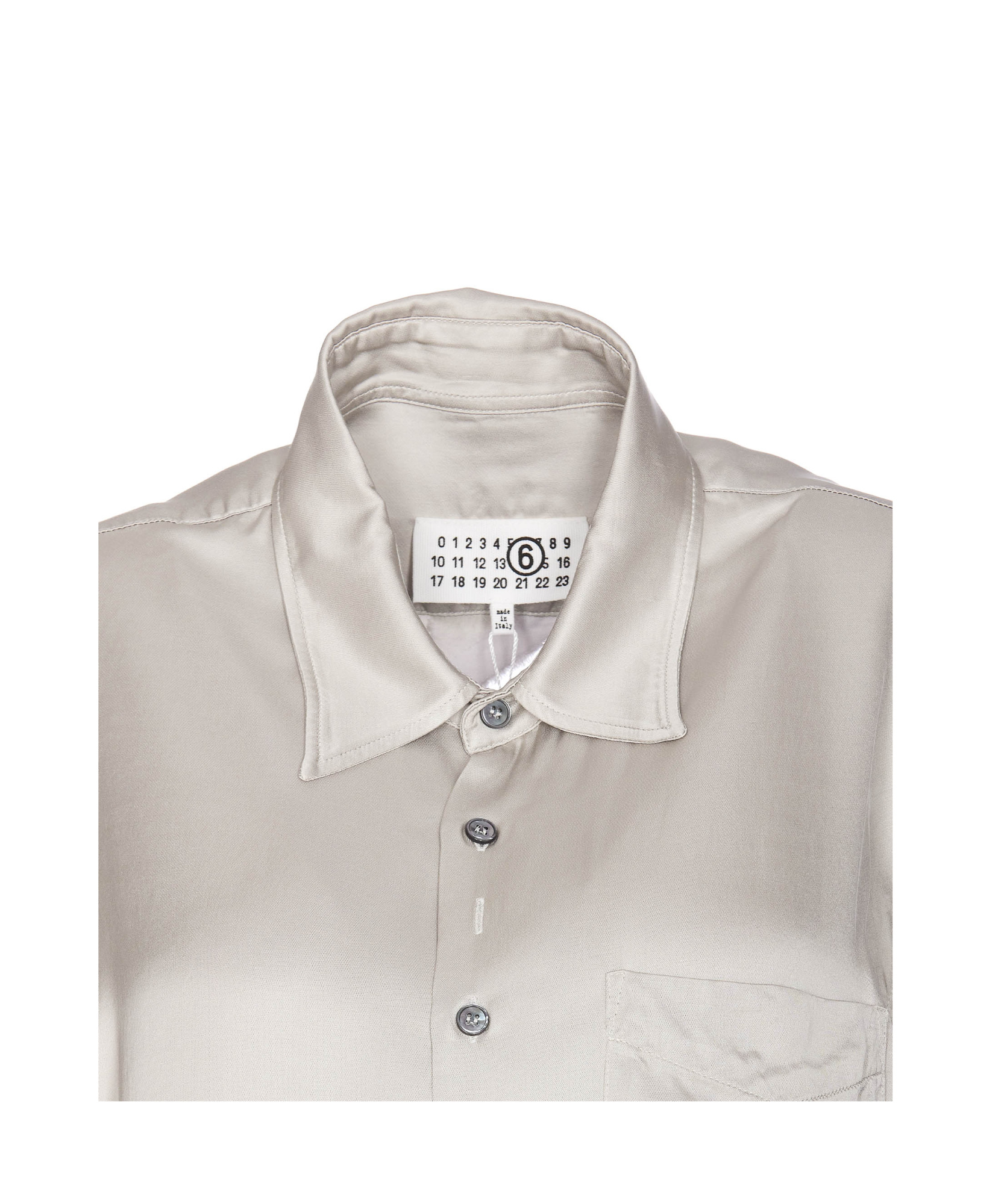 Mm6 Maison Margiela Lining Look Shirt In White