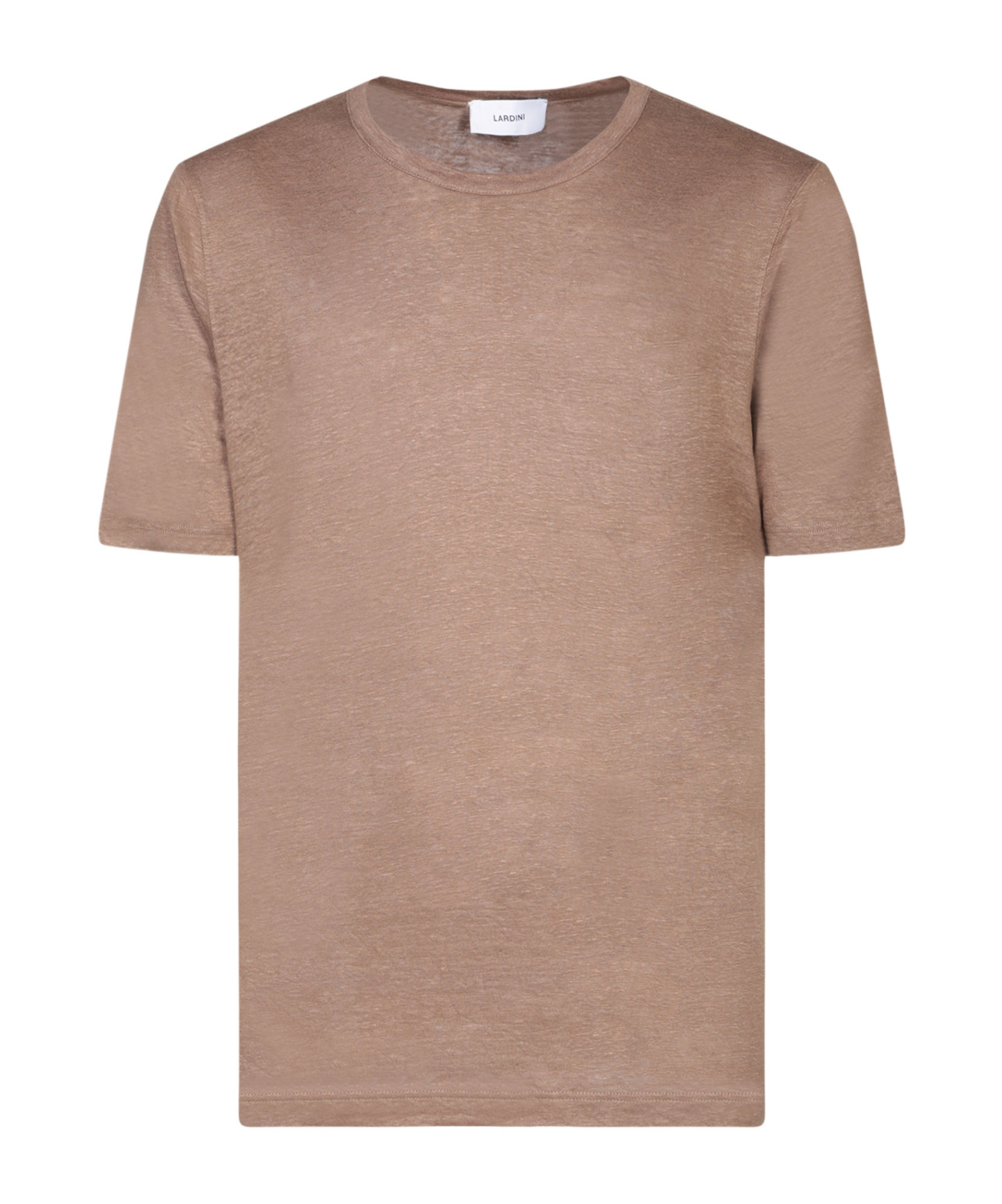 Lardini Short Sleeved Crewneck T-shirt In Nude