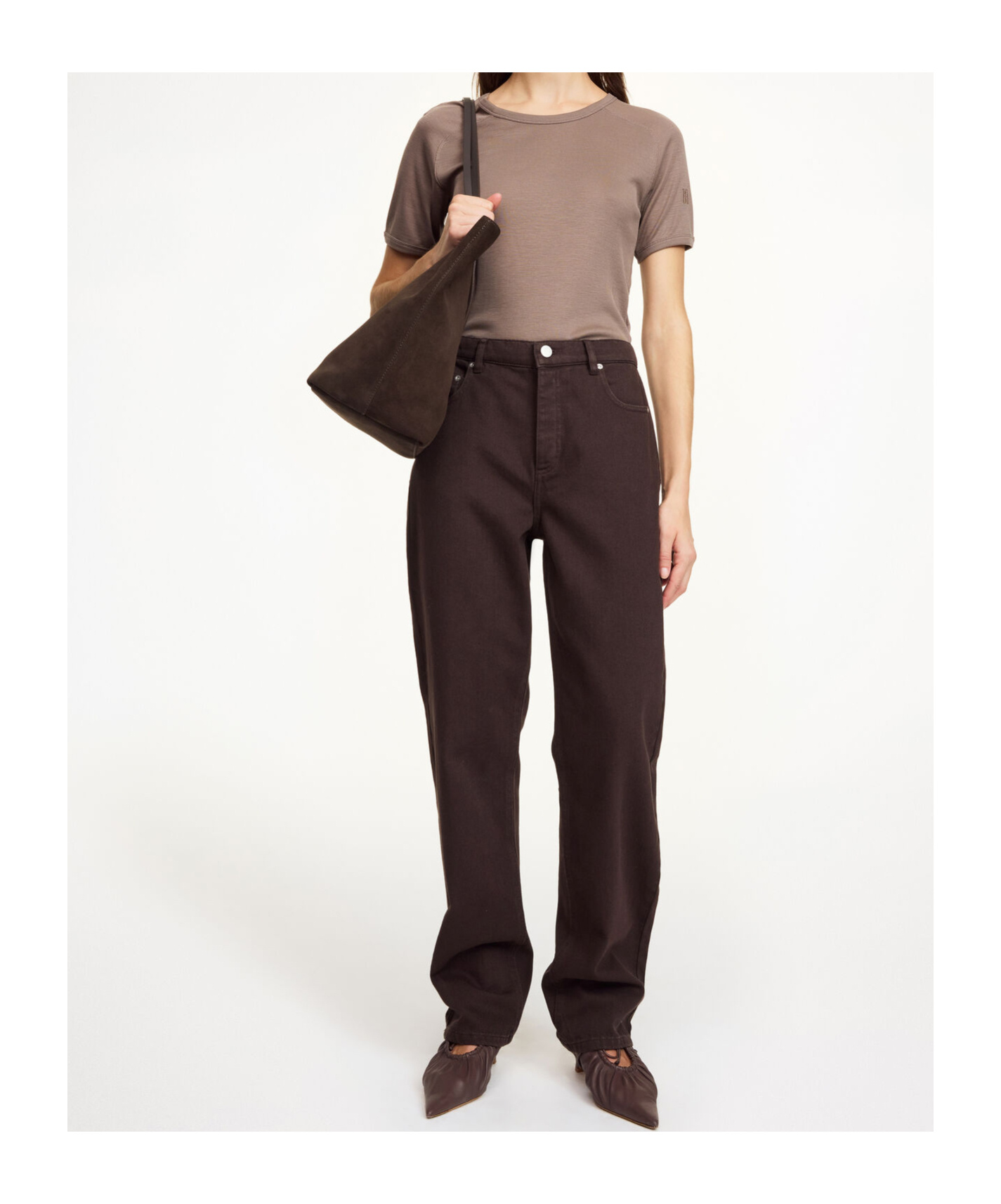 By Malene Birger Chicago Organic Cotton Jeans In Brown
