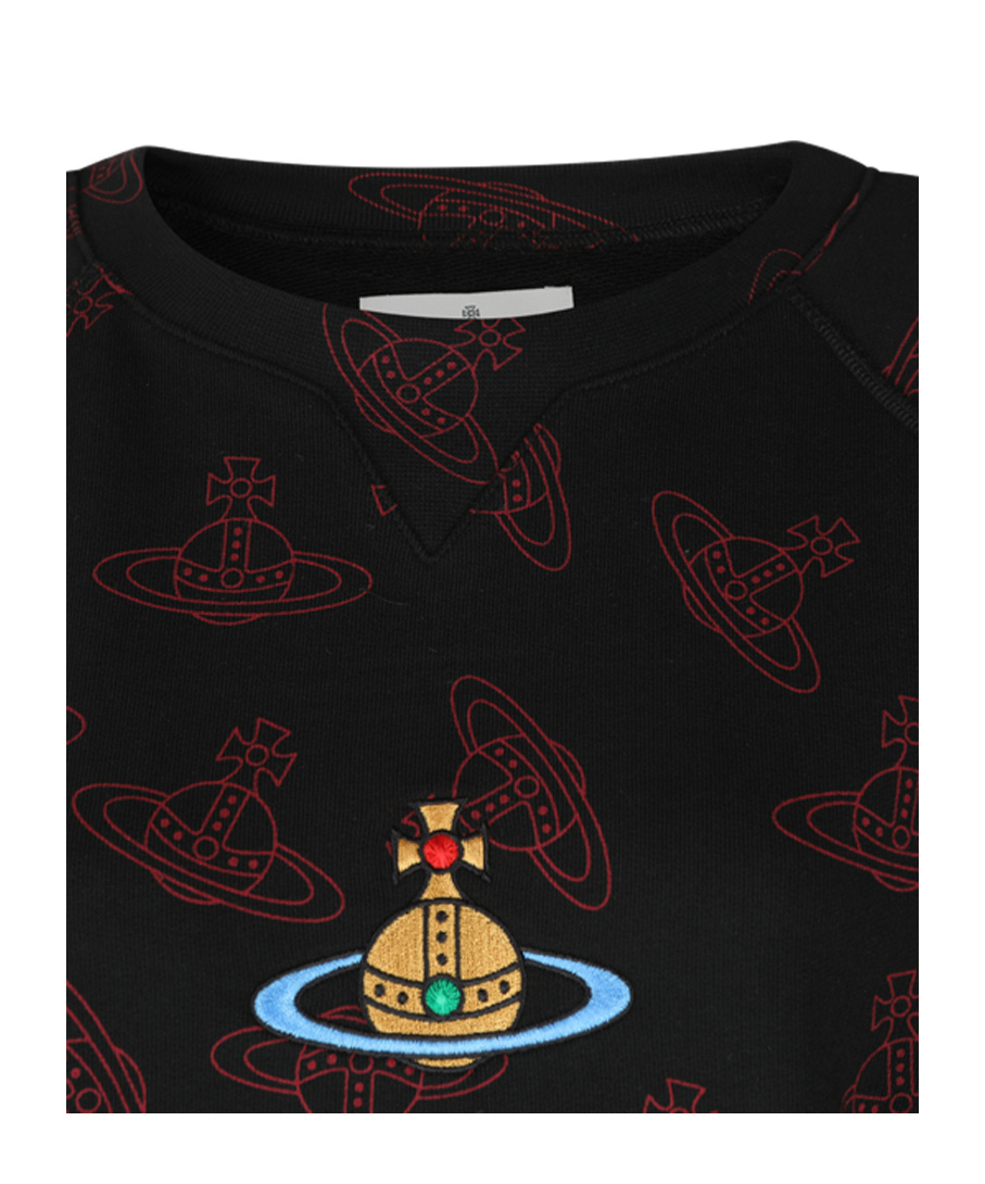 Shop Vivienne Westwood Orb-print Sweatshirt In Black