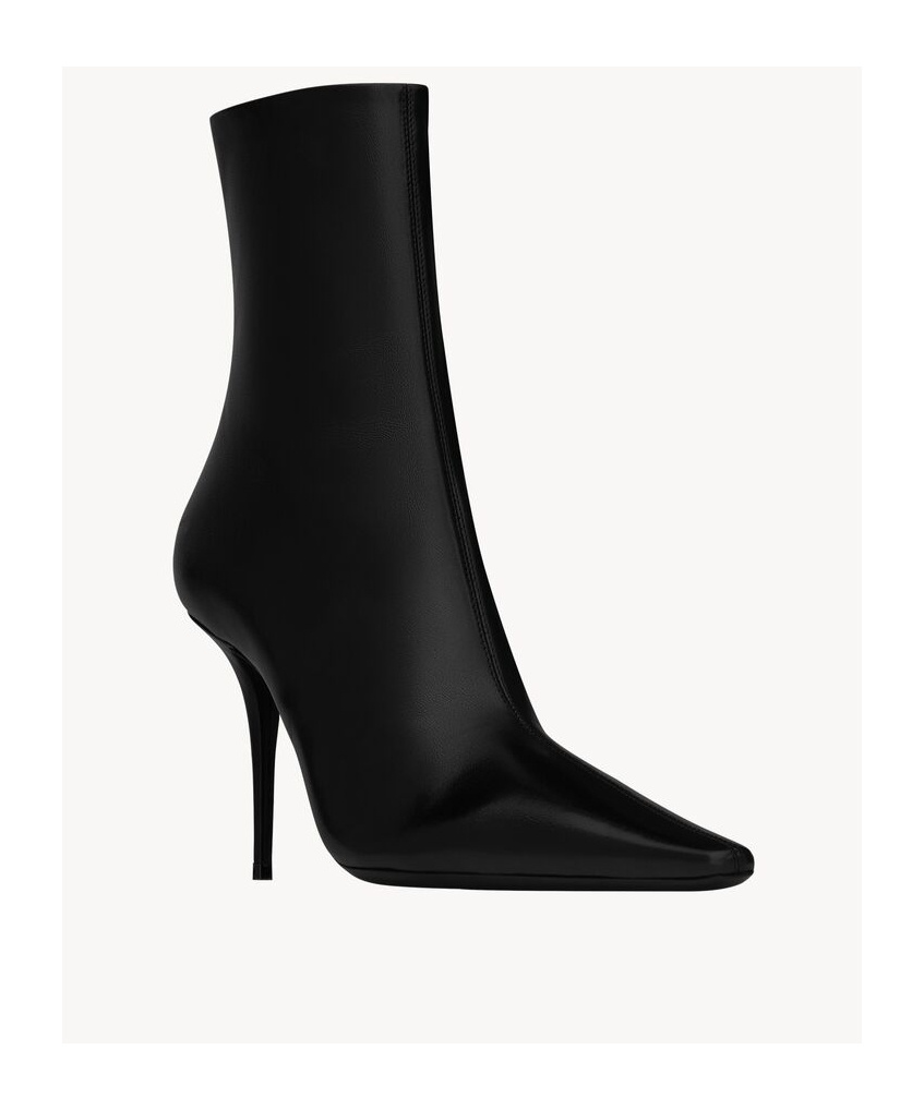 SAINT LAURENT ASHLEY BOOTIES IN SMOOTH LEATHER