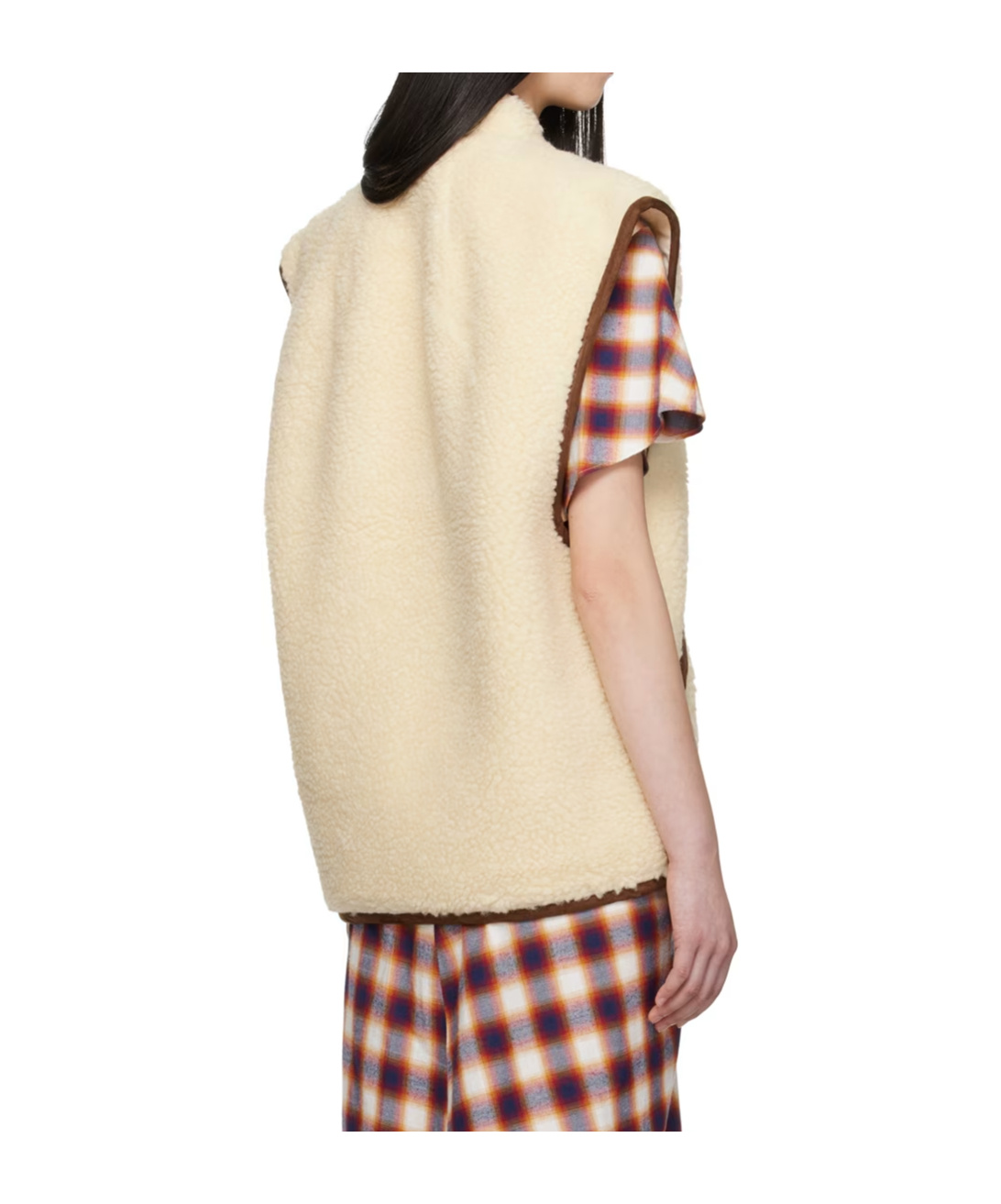 Isabel Marant Étoile 'maximilia' White Vest With Front Zip Closure In Wool Blend Woman In Nude