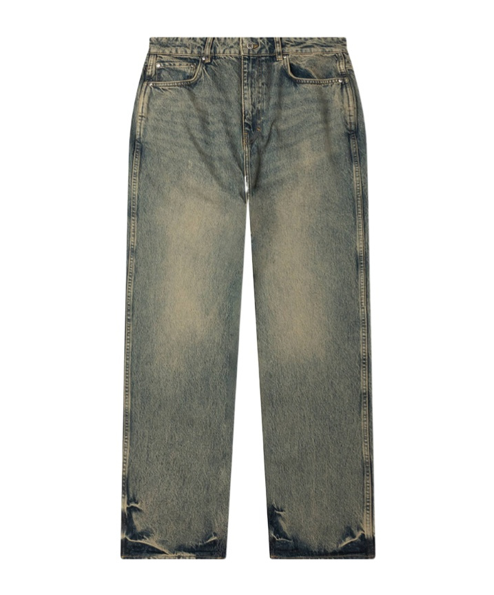 Represent Button-fastening Jeans In Green