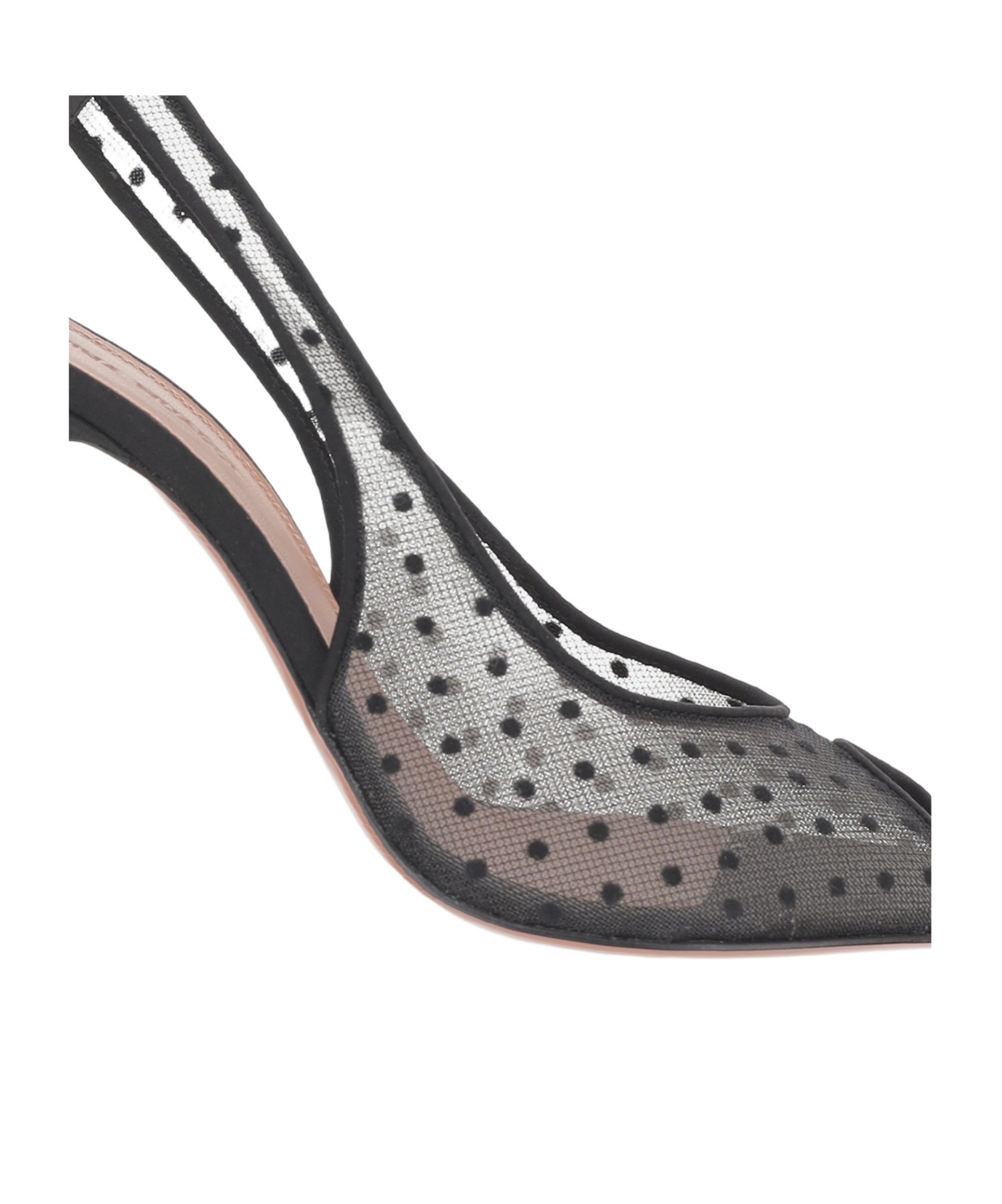 Amina Muaddi Kristina Fabric Slingback In Animal Print