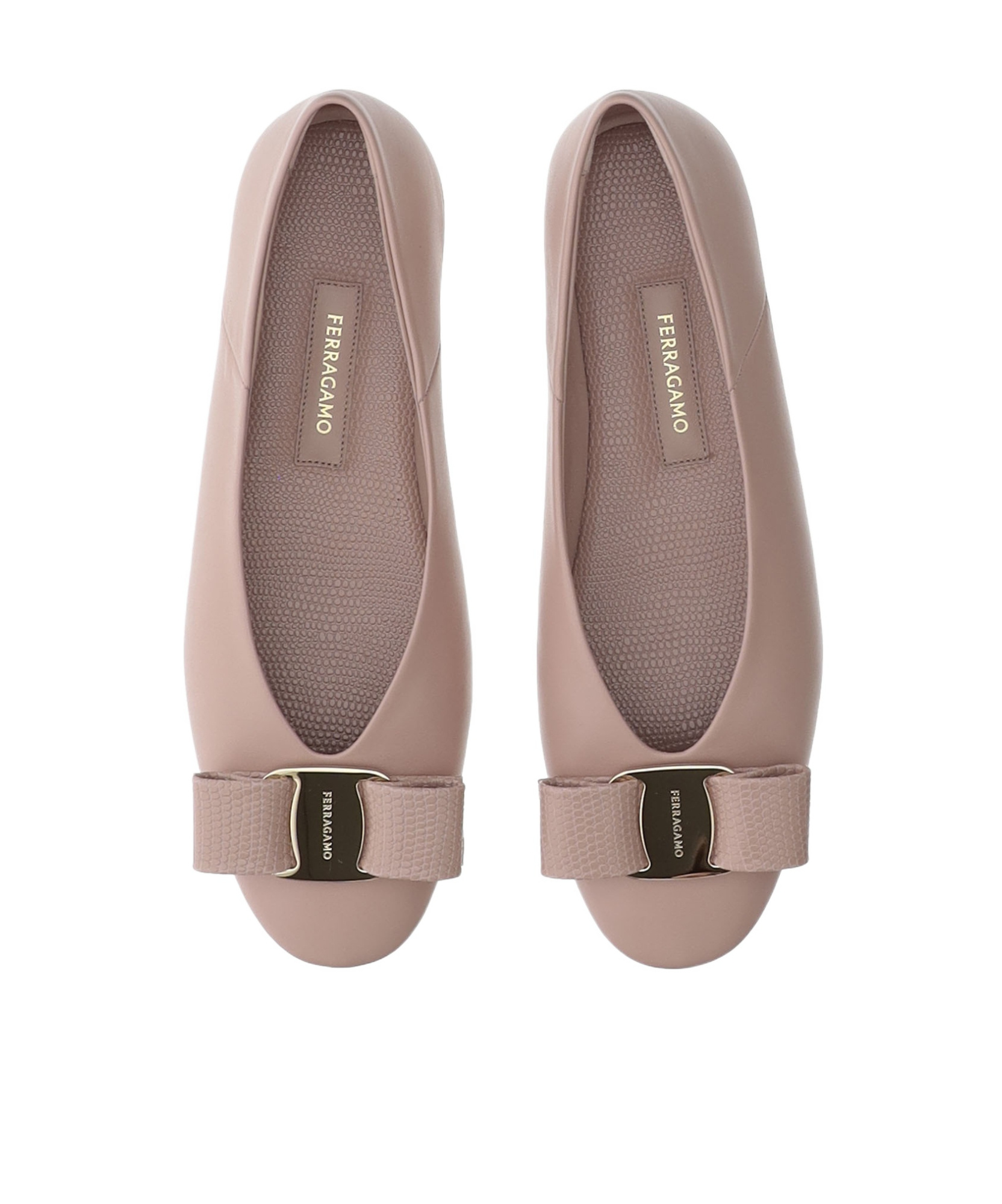 Ferragamo Step On Flat Shoes In Pink
