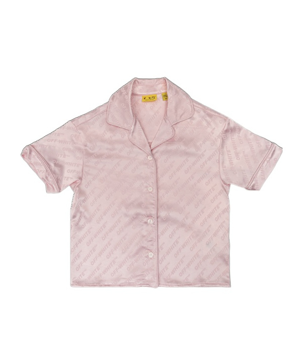 Off-white Kids' Short Sleeve Shirt In Pink