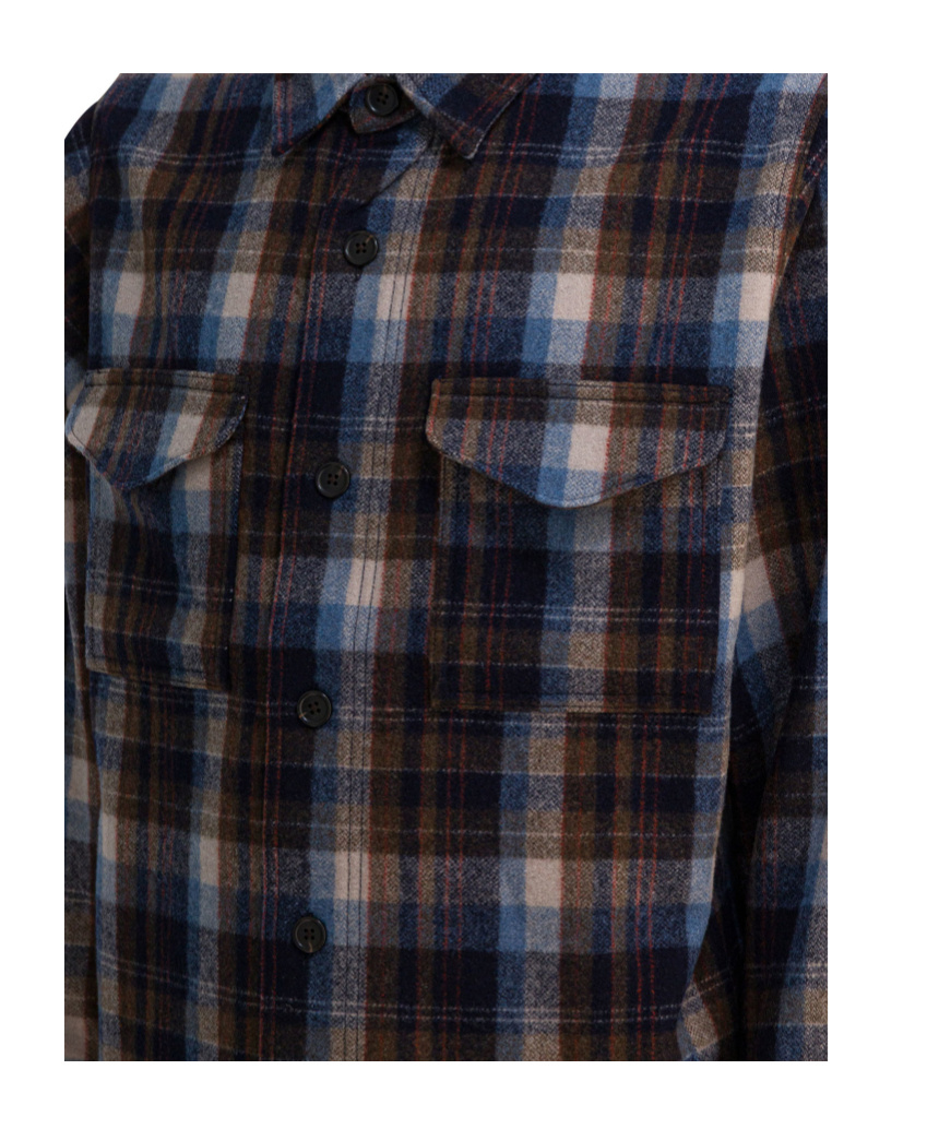Filson Wool Overshirt Jacket In Blue