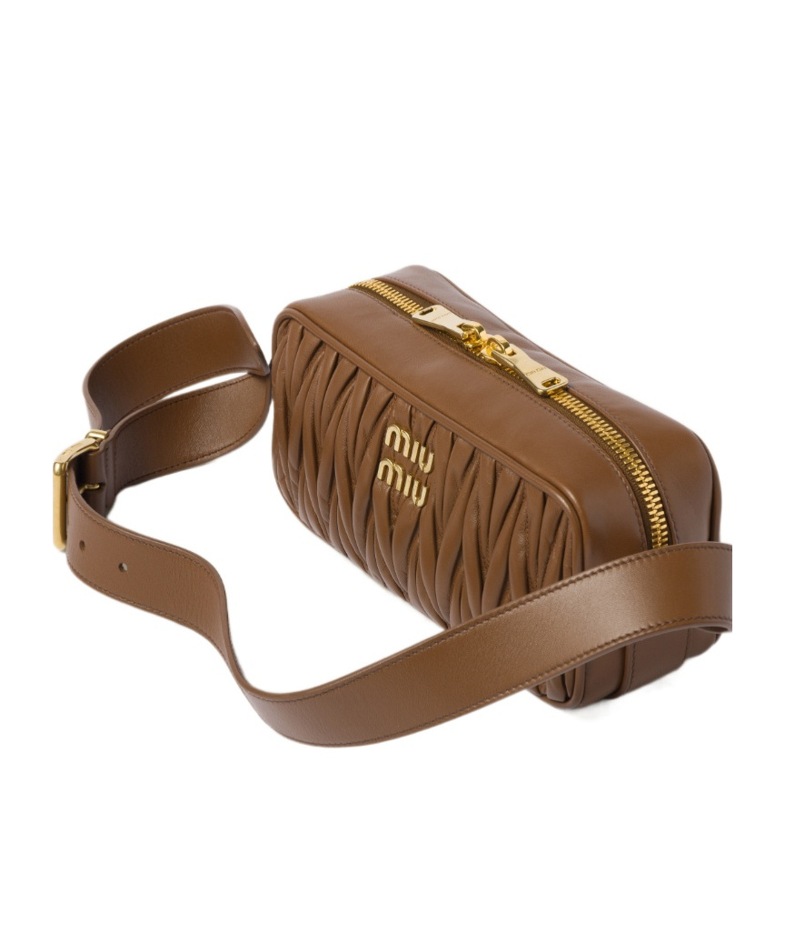 MIU MIU MATELASSÉ NAPPA LEATHER SHOULDER BAG