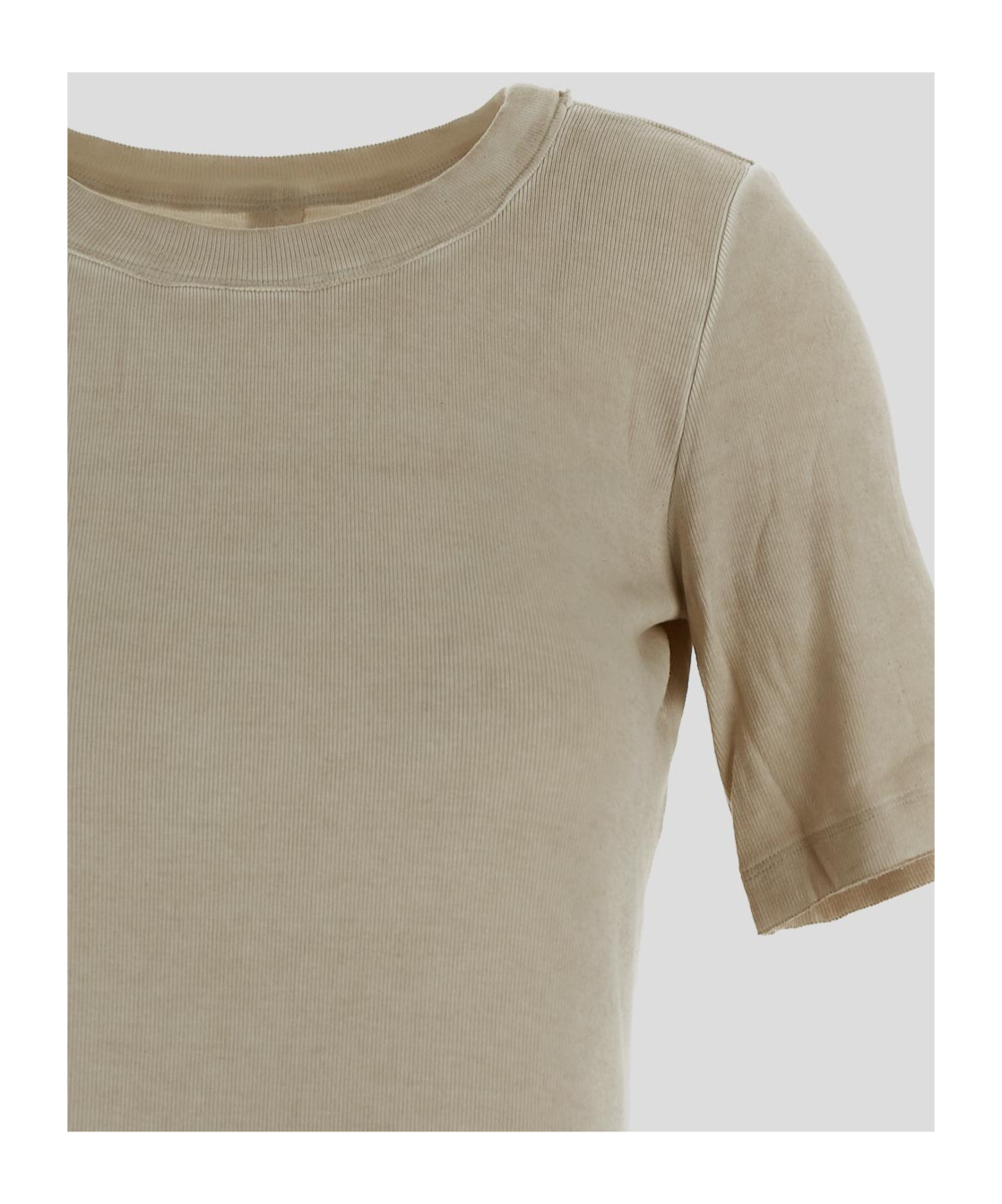 Uma Wang Crew Neck T-shirt In Dirty White