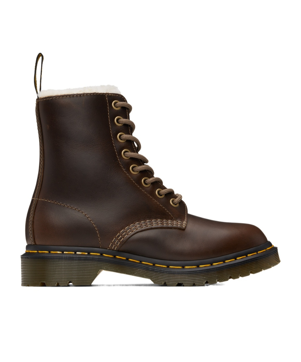 Dr. Martens' 1460 Pascal Serena Lacing Short Boots In Black